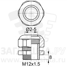 PC/M12x1.5/2-5